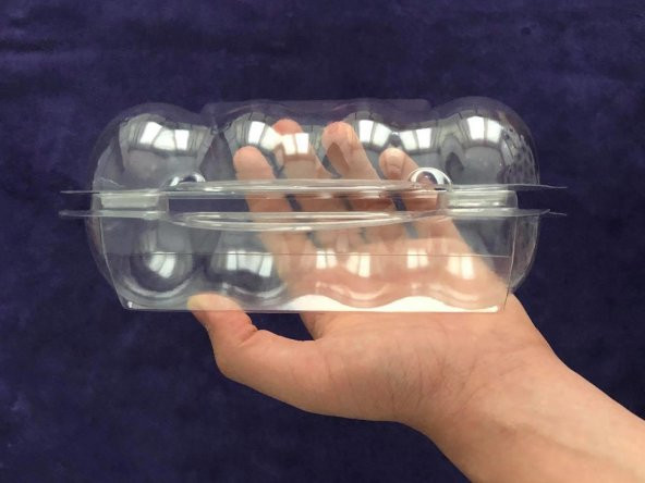 Plastik Donut Taşıma Kabı - 4lü Donat Makaron Seperatörü - 2