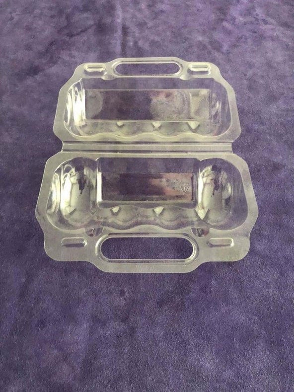 Plastik Donut Taşıma Kabı - 4lü Donat Makaron Seperatörü - 10