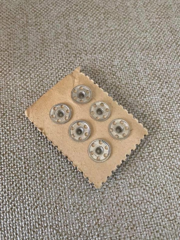 Antika Çıtçıt Düğme 1cm x 6lı - Bakkaliye Koleksiyon Çıt Çıt Düğme - 5