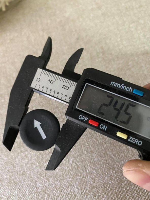 Ok İşaretli Buton Başlığı 24,5mm 210 Adet - Vinç Kumandası vb Buton Başlığı - 2