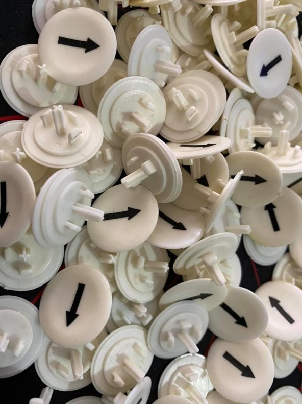 Ok İşaretli Buton Başlığı 24,5mm 210 Adet - Vinç Kumandası vb Buton Başlığı - 5