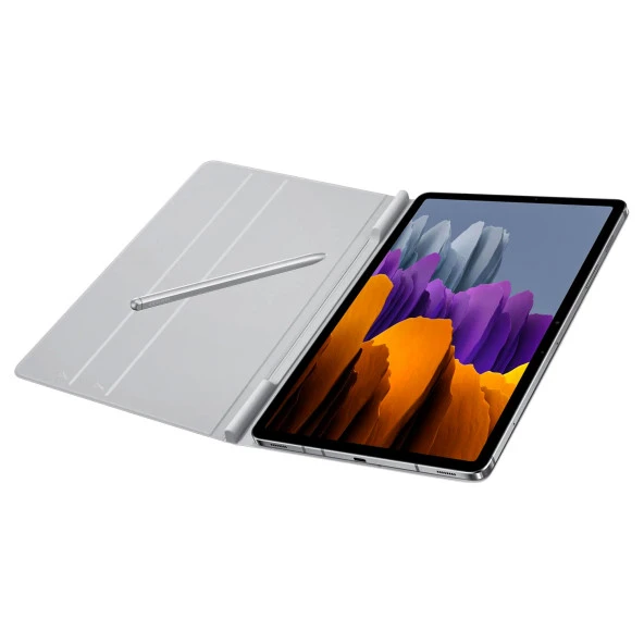 Samsung Galaxy Tab S8 5G Antimikrobiyal Kaplamalı Kapaklı Kılıf Uzay Gri Samsung Türkiye Garantili - 6