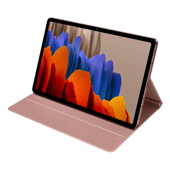 Samsung Galaxy Tab S7 5G Antimikrobiyal Kaplamalı Kapaklı Kılıf Pembe Samsung Türkiye Garantili - 7