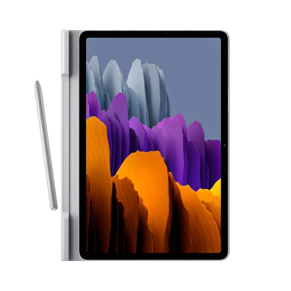 Samsung Galaxy Tab S7 5G Antimikrobiyal Kaplamalı Kapaklı Kılıf Uzay Gri Samsung Türkiye Garantili - 9
