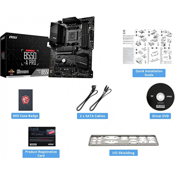 MSI B550-A Pro AMD AM4 DDR4 ATX Anakart - 2