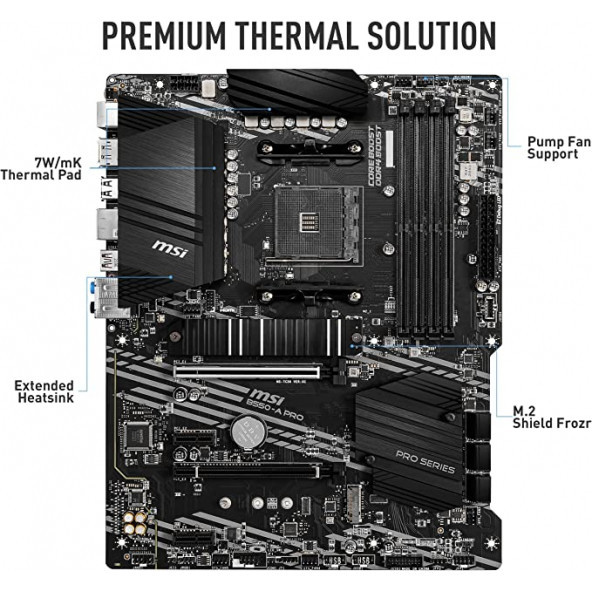 MSI B550-A Pro AMD AM4 DDR4 ATX Anakart - 3