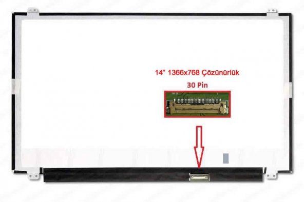 Acer Aspire E1-422 Serisi 14" 30 Pin Notebook LCD  Panel