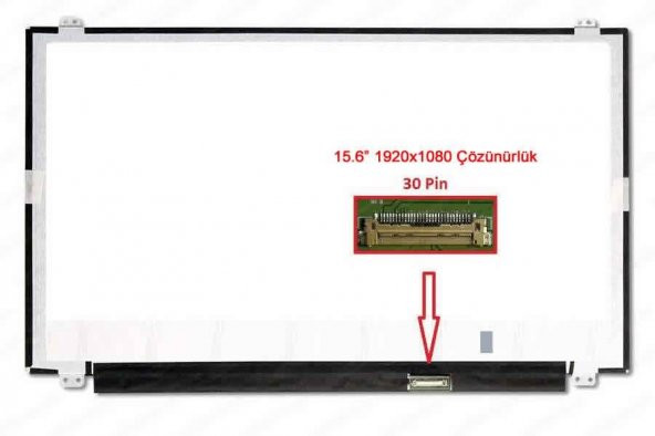 LM156LF1L03  15.6" Slim 30 Pin FHD Notebook LCD Ekran Panel