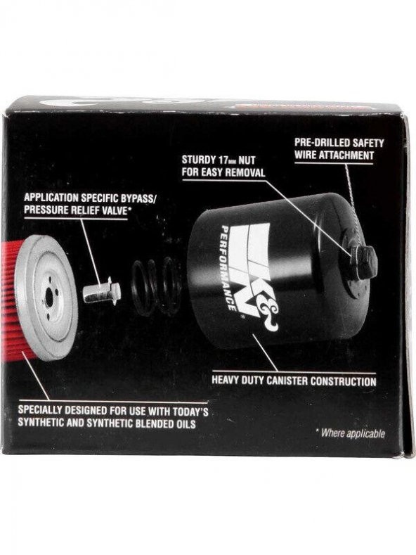 K&N KN-160 2005-2008 BMW K 1200 R Uyumlu Yağ Filtresi - 10