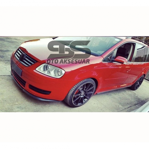 Vw Touran Cupra R Uyumlu Ön Lip Mat Siyah Ön Tampon Lip - Resim 2