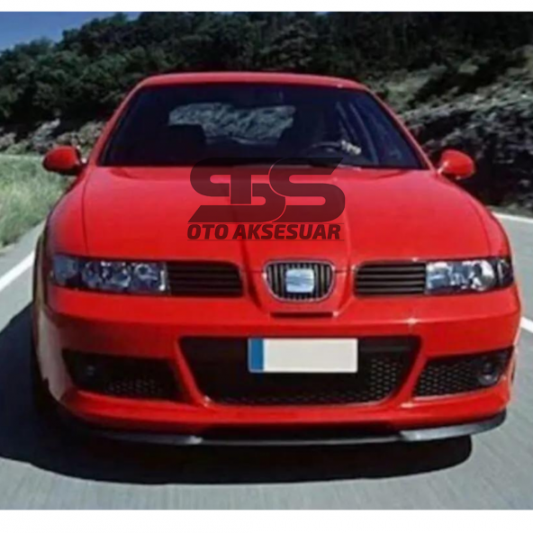 Seat Toledo Mk2 Cupra R Uyumlu Ön Lip Mat Siyah Ön Tampon Lip - 3