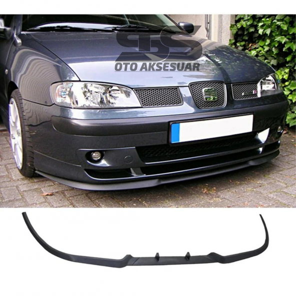 Seat Ibiza Mk3 Cupra R Uyumlu Ön Lip Mat Siyah Ön Tampon Lip - 1