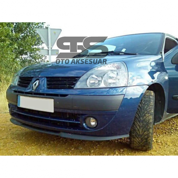 Renault Clio 2 1999-2007 Cupra R Uyumlu Ön Lip Mat Siyah Ön Tampon Lip - 2