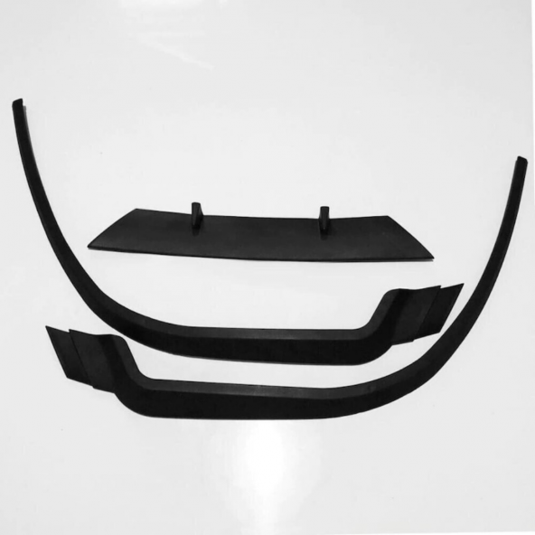 Audi S2 B4 Cupra R Uyumlu Ön Lip Mat Siyah Ön Tampon Lip - 4