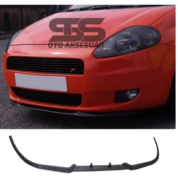 Fiat Grande Punto Cupra R Uyumlu Ön Lip Mat Siyah Ön Tampon Lip