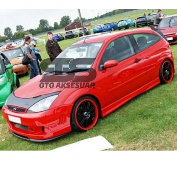 Ford Focus Mk1  1999–2004 Cupra R Uyumlu Ön Lip Mat Siyah Ön Tampon Lip - Resim 8