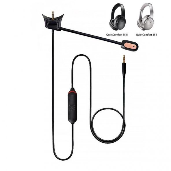 Bose QC35 I QC35 II Uyumlu Mikrofonlu Gaming Kulaklık Kablosu