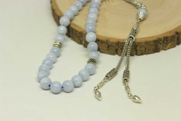 Akuamarin Taşı Tesbih 8mm - Resim 4