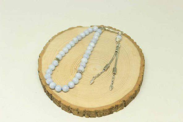 Akuamarin Taşı Tesbih 8mm ürün görseli 1