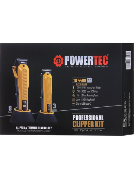 Powertec TR-4400 2'li Sakal Saç Kesme Makinesi - Resim 2