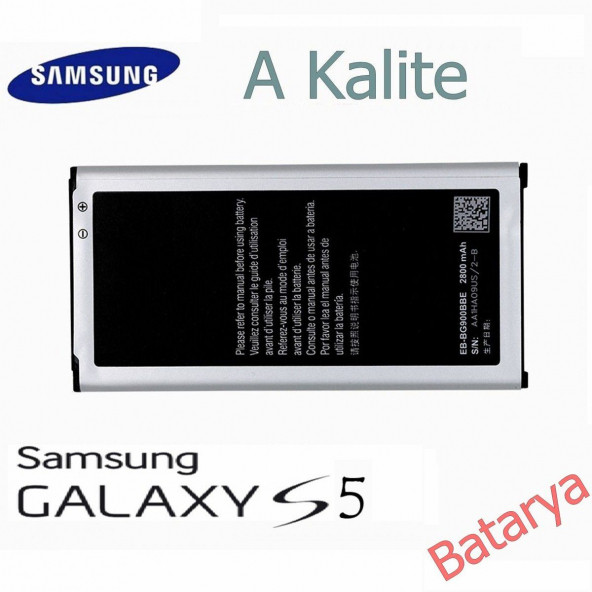 Samsung Galaxy S5 G900 Eb-BG900BBE Uyumlu Yedek Batarya