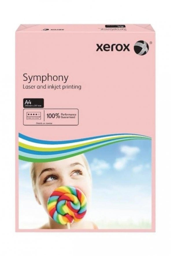 Xerox A4 Symphony Pembe 80 Gram 1 Top 500 Adet Pembe Kağıt