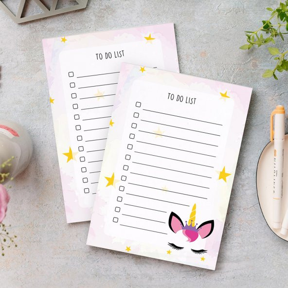 To Do List - Unicorn Stars Not Defteri - 4