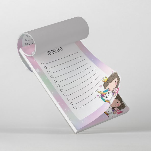 To Do List - Unicorn And Princess Not Defteri - 3