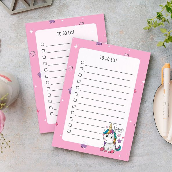 To Do List - Unicorn Not Defteri - 4
