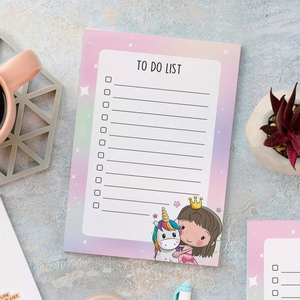 To Do List - Unicorn And Princess Not Defteri - 2