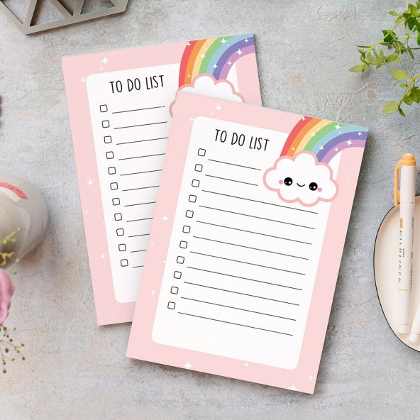 To Do List - Rainbow Not Defteri - 4