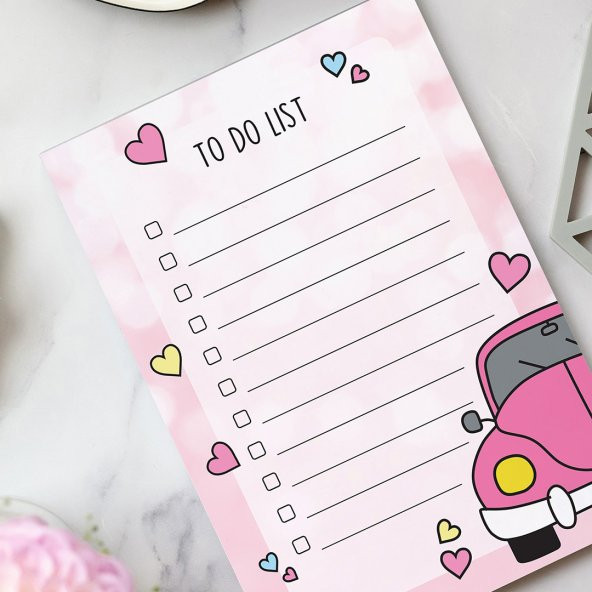 To Do List - Pink Beetle Not Defteri - 3
