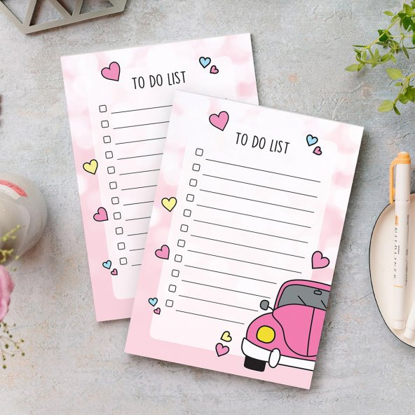 To Do List - Pink Beetle Not Defteri - 4