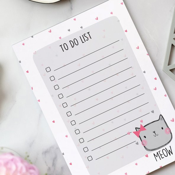 To Do List - Meow Not Defteri