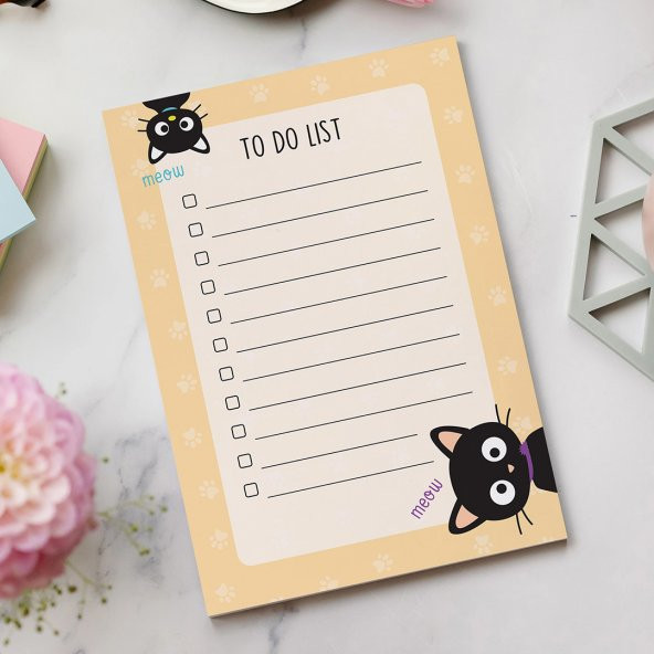 To Do List - Cat Not Defteri