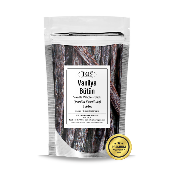 Vanilya Bütün - Çubuk 1 Adet (1.Kalite) Vanilla Planifolia