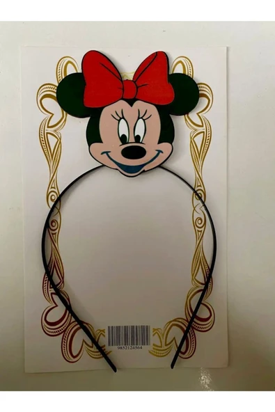 Parti Mickey Mouse Ahşap Metal Taç