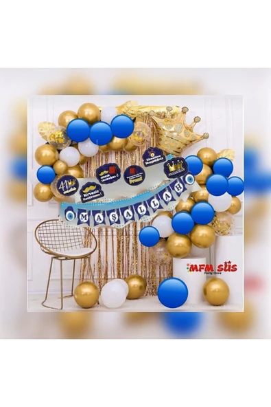 Parti Sünnet Süsleme Zincir Balon Seti