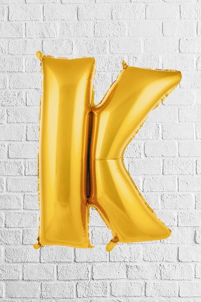 K Harf Folyo Balon Gold 40" 100cm