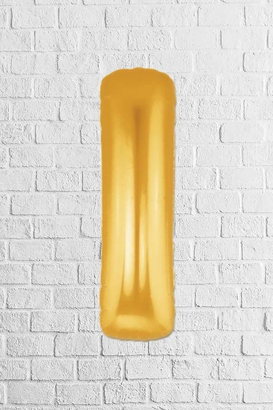 Folyo harf balon 40'' 100cm I harfi gold