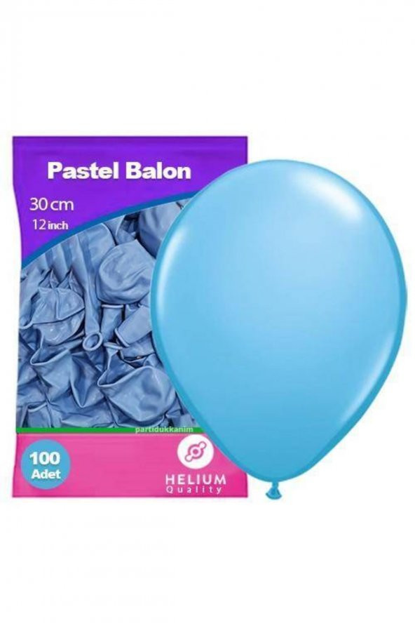 Açık Mavi Balon 100 Adet