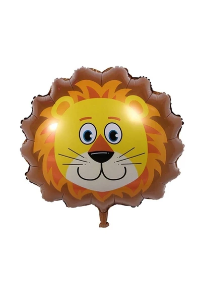 Sarı Aslan Figür Folyo Balon 1 Adet 22 Inç
