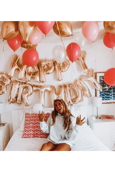 Parti Happy Birthday Folyo Balon Seti