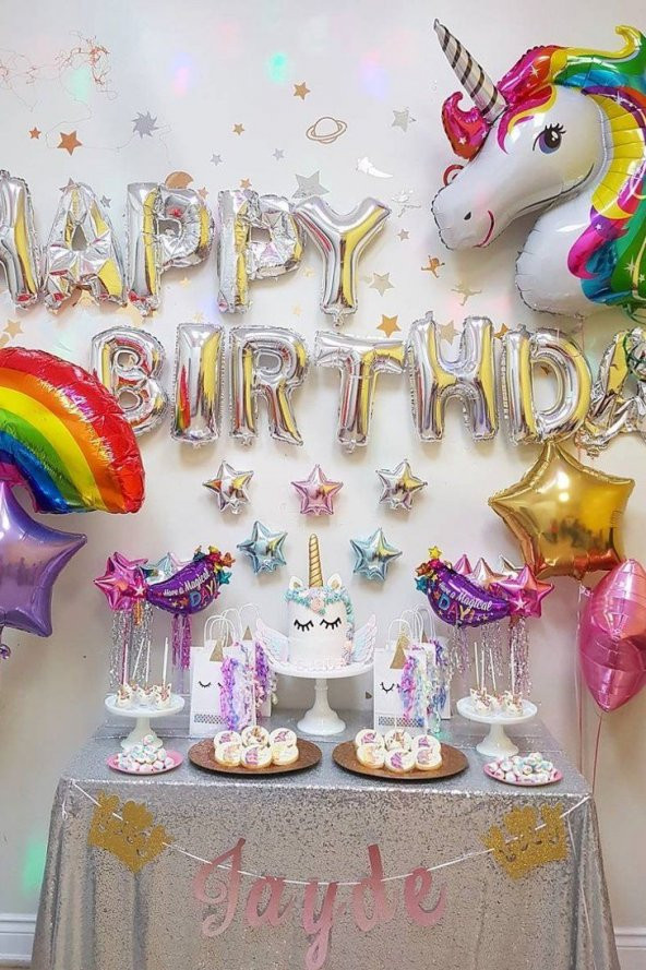 Parti Happy Birthday Balon Seti