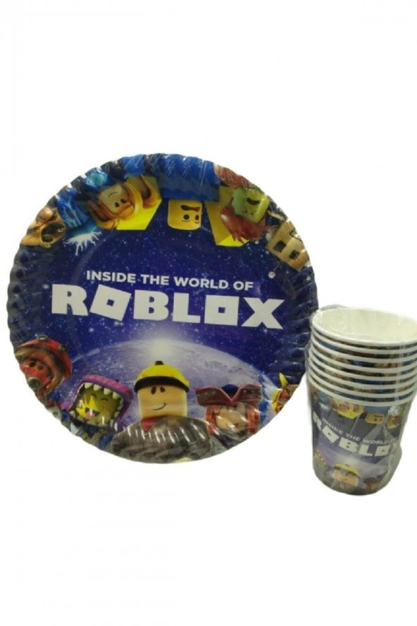 Roblox Tabak Bardak Set 8 Kişilik