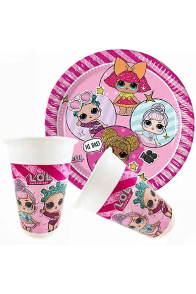 Lol Bebek Bardak Ve Tabak Set 8 Li