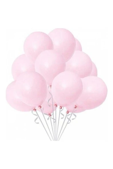 Pembe Makaron Balon 8 Adet