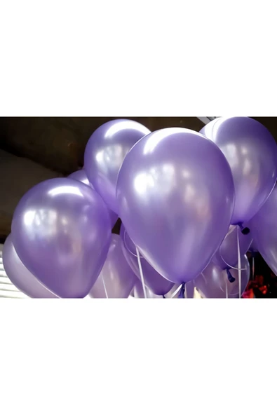 12 Inç Metalik Lila Balon 5'li