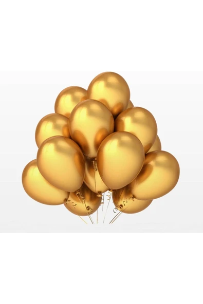 12 Inç Metalik Gold Balon 5'li