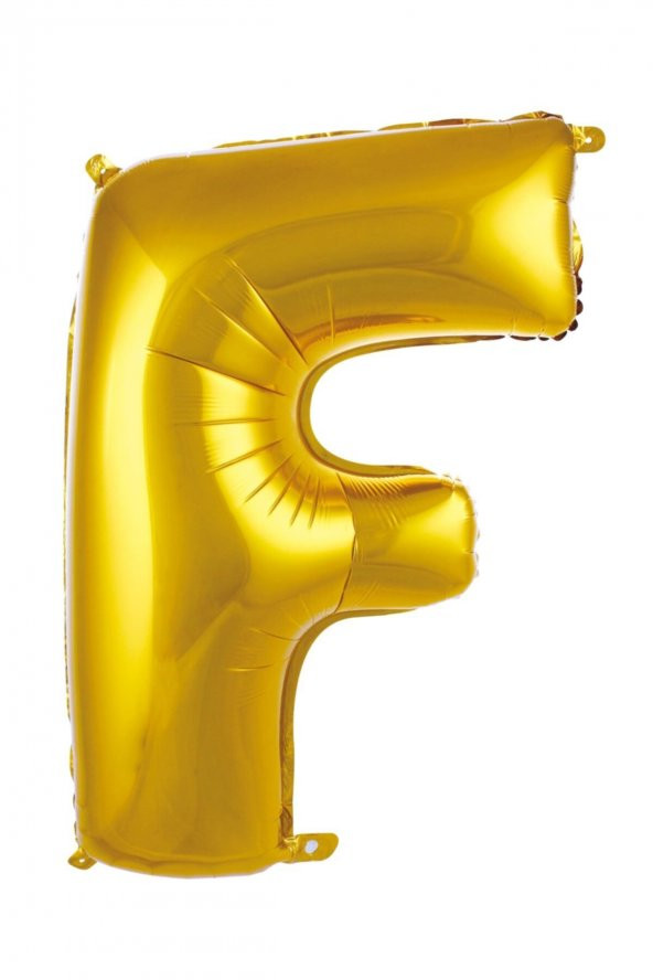 F Harfi Gold Folyo Balon 100 Cm